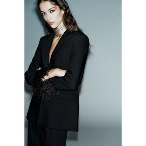 ZARA FEATHER BLAZER